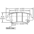 D1659-8886 Almofada de freio para Cadillac ATS OE22857909